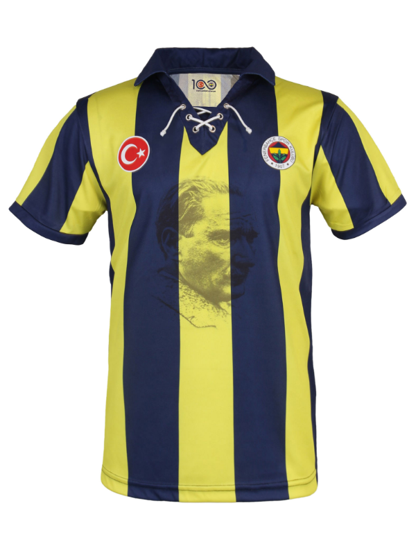 Fenerbahce 100.Yil Formasi Sarı Lacivert Atatürk Silüeti