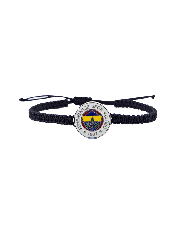 FB Logo Makrome Lacivert Bileklik